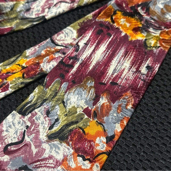 Givenchy Men’s Floral Brushstroke Tie Imported All Silk From Italy Father’s Day - Picture 6 of 9